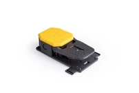 PDN Serisi Korumasız 2*(1NO+1NC) İki Kademeli Tekli Sarı Plastik Pedal